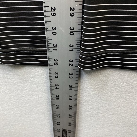 PGA‎ Tour Polo Shirt Mens XXL Black Stripe Lightweight Golf Short Sleeve 2XL - Picture 4 of 8